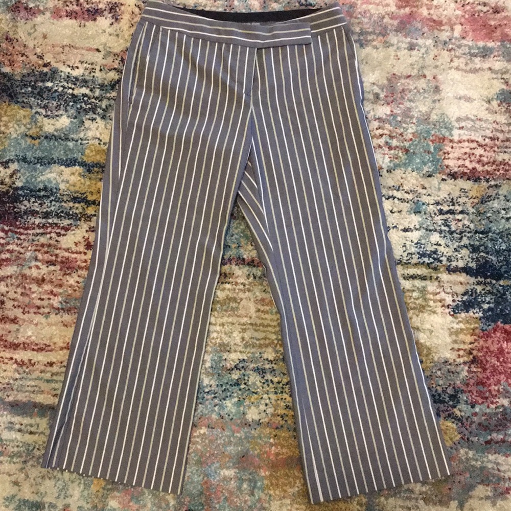 Women’s Express Editor Striped Capris